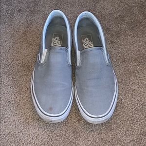1 HOUR SALE!!! Grey slip on vans